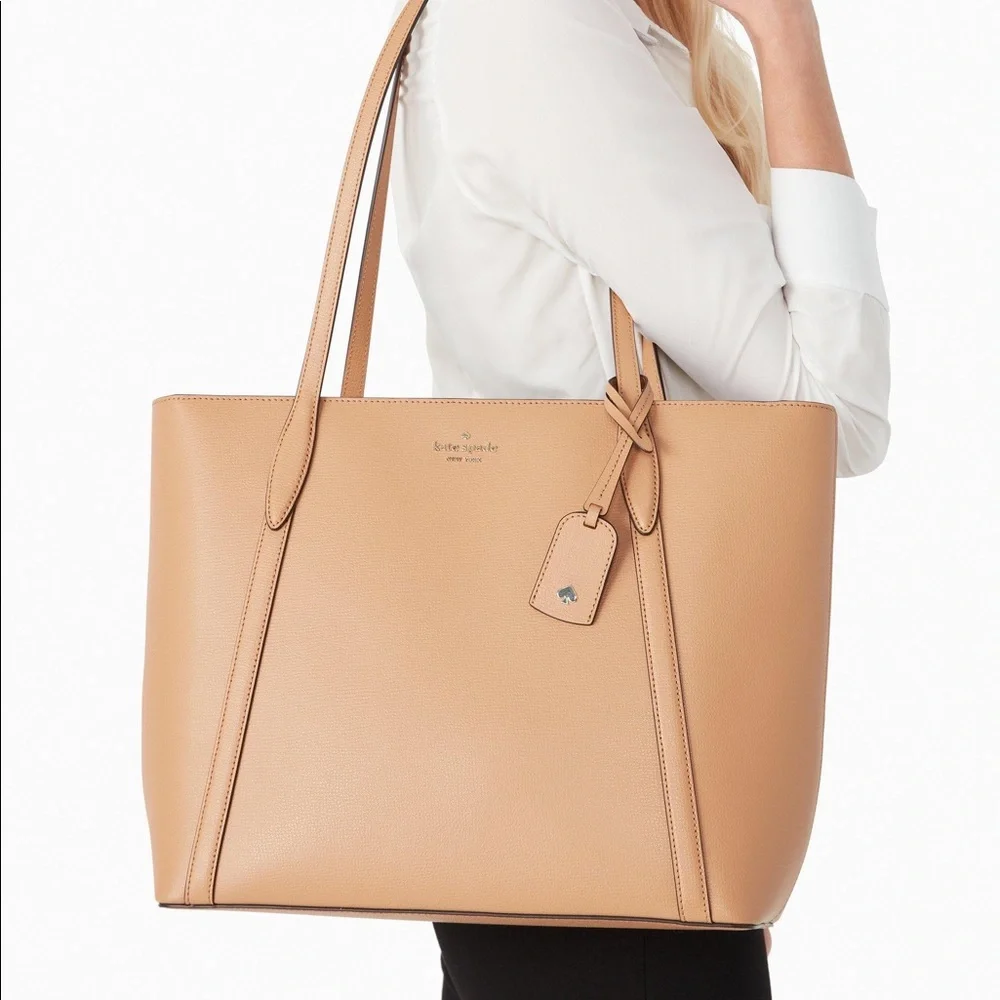 Kate Spade Large Classic Saddle Brown Cara Tote - Picture 10 of 10
